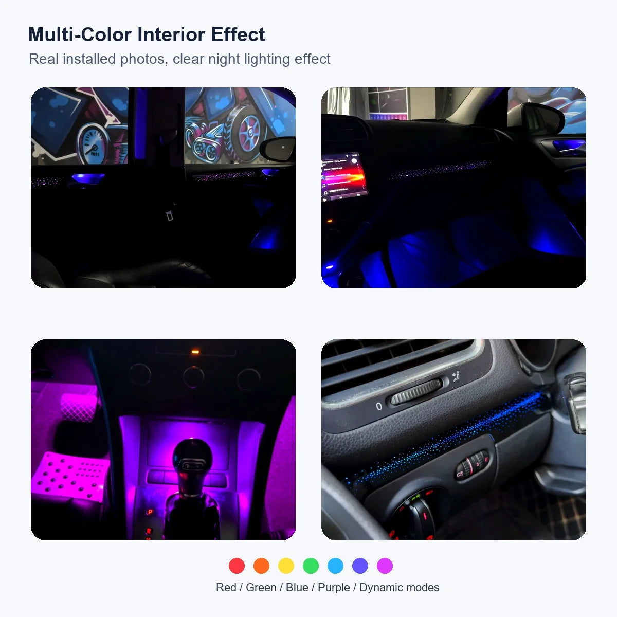 For Volkswagen Golf MK6 LED Strip Colors Symphony Interior