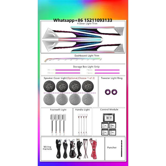 For X3 X4 G01 G02 2018-2024 Ambient Upgrade Galactic Colorful