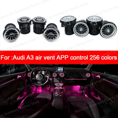 For Audi A3 S3 RS3 8V 256 Colours Air Vents 8Y 8P 2004-2020