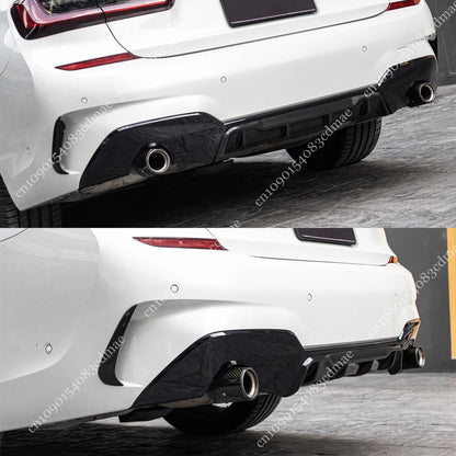 For BMW 3 Series G20 G21 M Performance Rear Bumper Diffuser