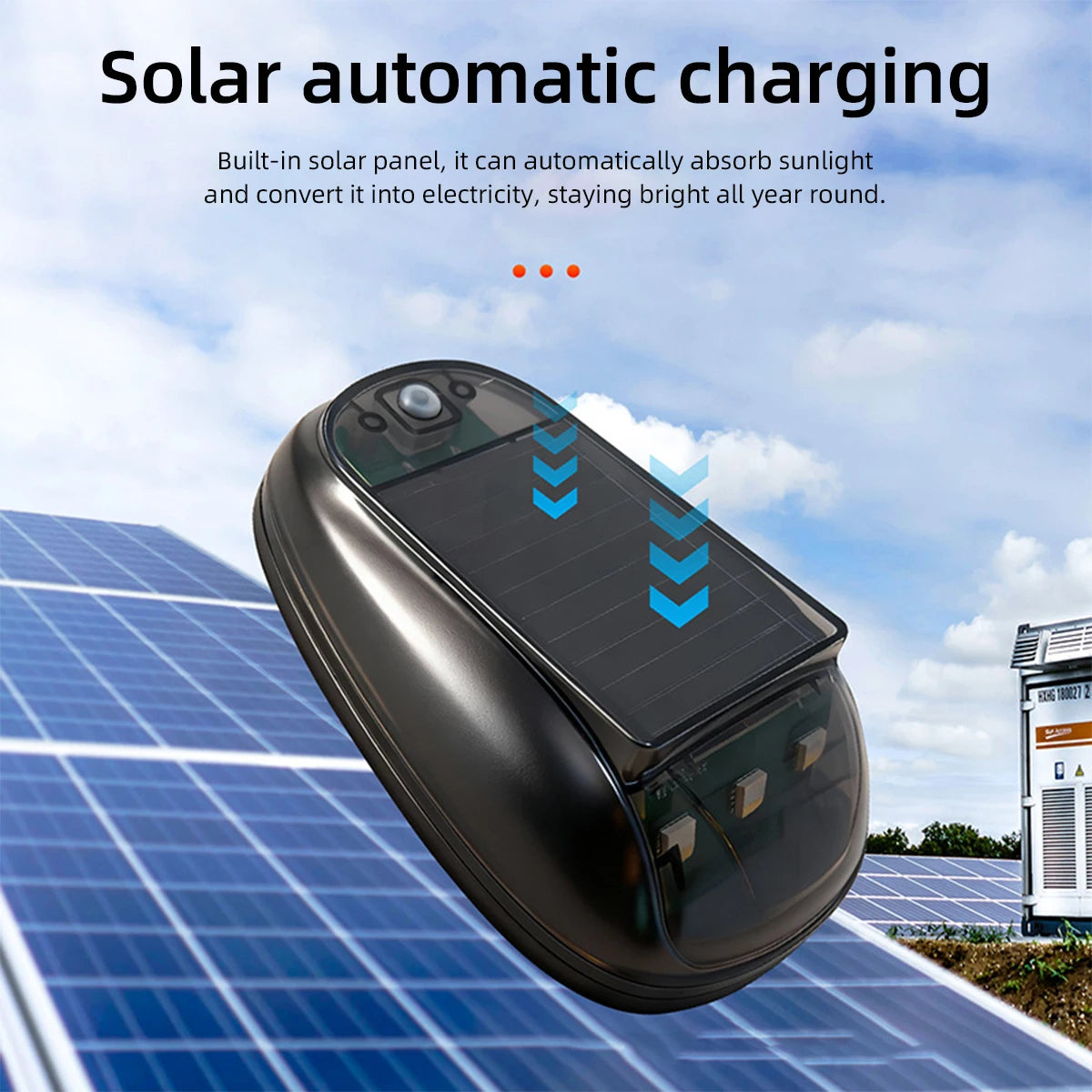 5X RGB Solar Powered Strobe Bar Remote Control Roof