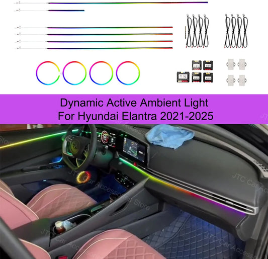 For Hyundai Elantra 2021-2025 Interior Lighting Oem Design