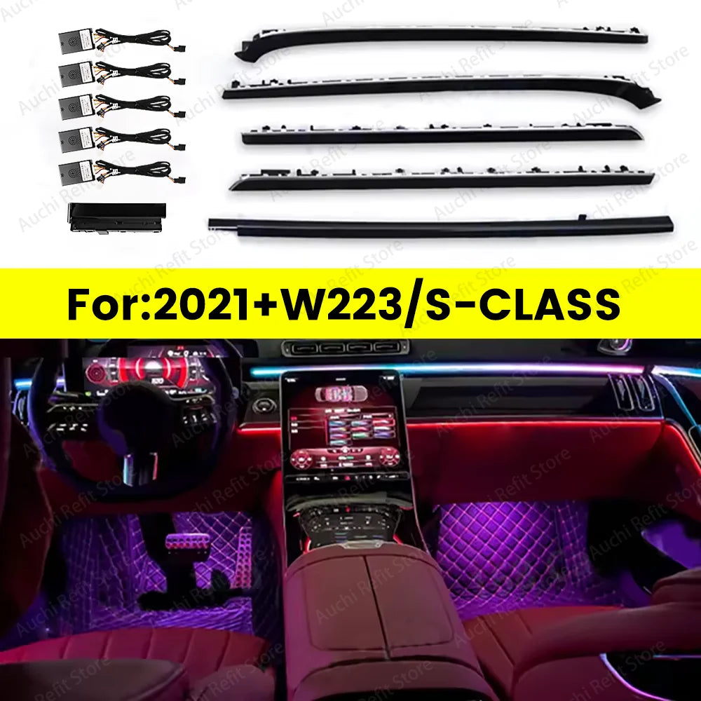 For Mercedes Benz 2021+ W223 S-Class Colors Active Ambient S450L