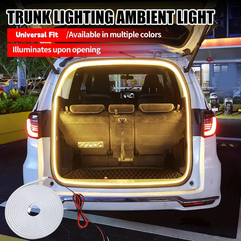 4M 12V Trunk Strip Waterproof Flexible Ambient Lighting White