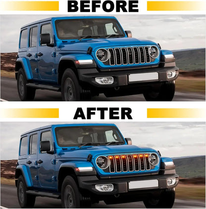 For Jeep Wrangler Jl Jlu 2024 Front Grille Suitable Wrangler