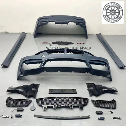 For BMW F30 Large Front Rear M3 Modification Kit Bumper Side