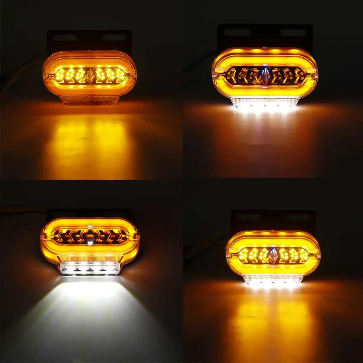 10PCS 24V Flash Side Marker Signal Modes Warning Position