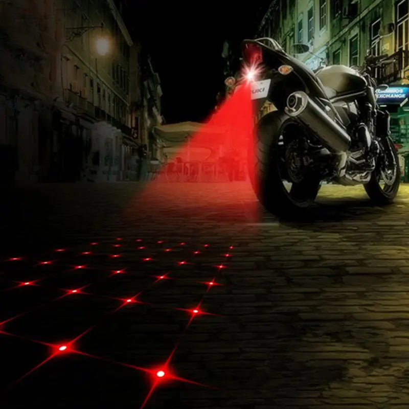 Cool Motorcycle Tail Warning Laser Fog Lamps Waterproof Moto