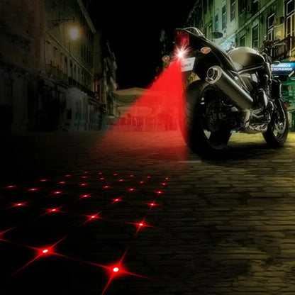 Cool Motorcycle Tail Warning Laser Fog Lamps Waterproof Moto