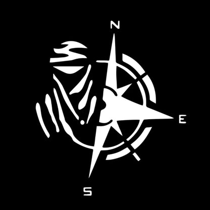 Sticker Creative Design Personality Fashion Compass