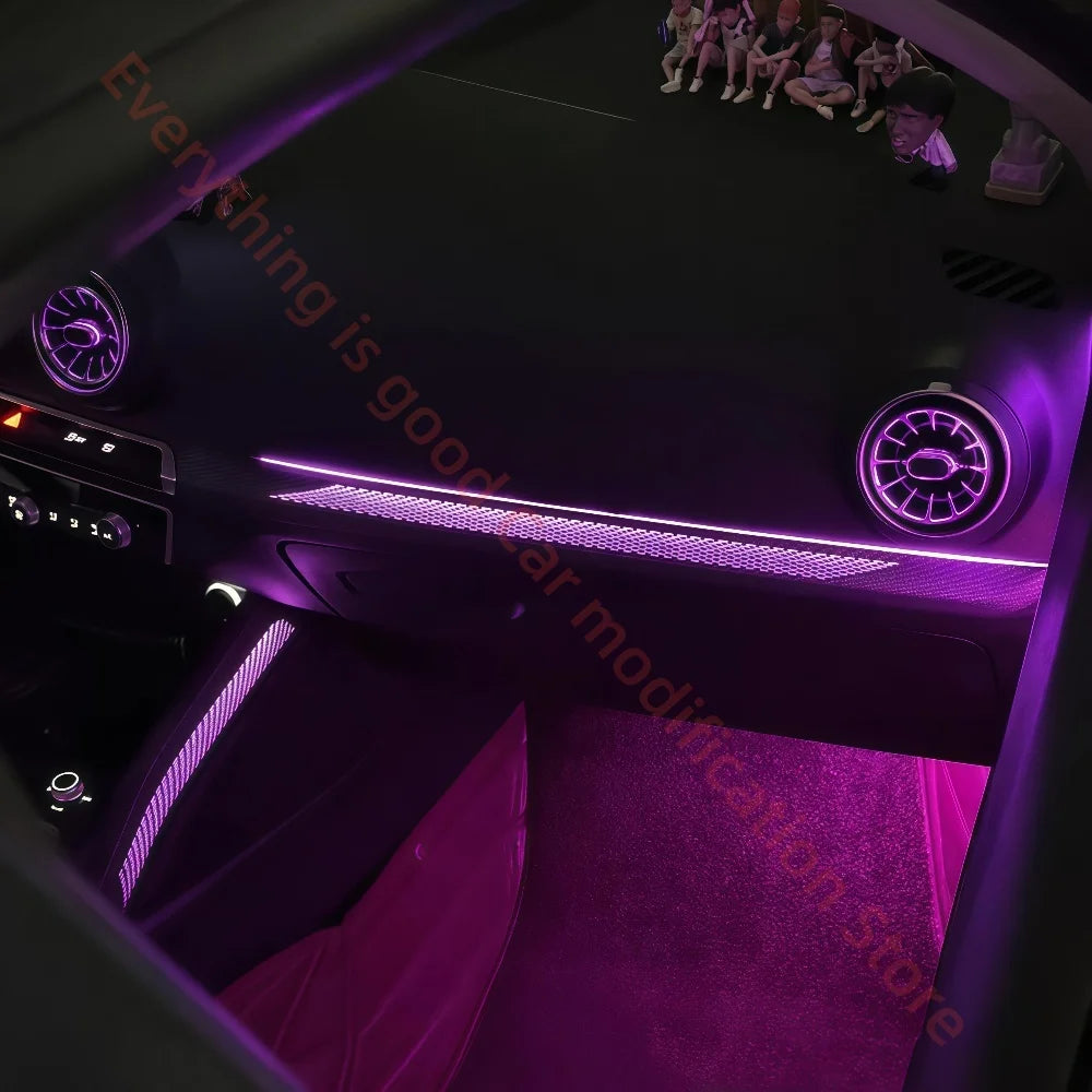 For Audi Q2 Q2L 2019+ Rhd Ambient Atmosphere Interior Lighting