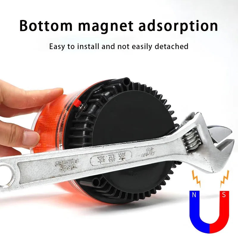 Strobe Warning Emergency Beacon Magnetic Base Wireless Remote