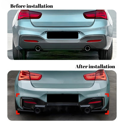 For BMW 1 Series F20 F21 Lci M Sport 2015-2019 Gloss Black Rear