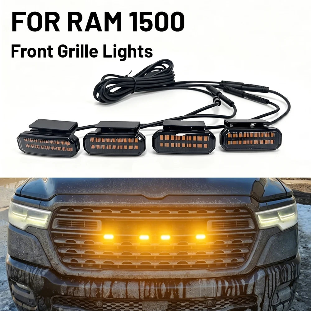 For Ram 1500 18 LED Front Grille Daytime Running Signal Lamps