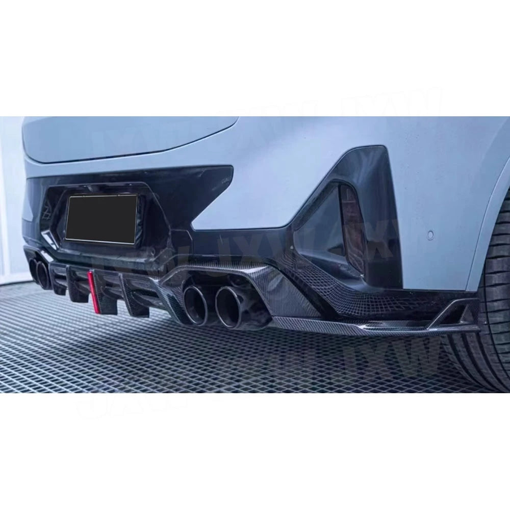 For BMW X4M F98 2019-2023 Frp Jxwancf Dry Carbon Fiber Rear Lip