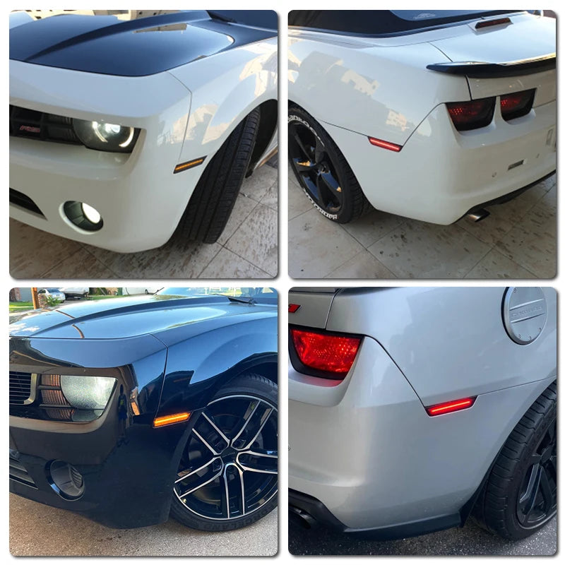 For Chevrolet Camaro 2010-2015 Clear & Smoked Lens Side Marker