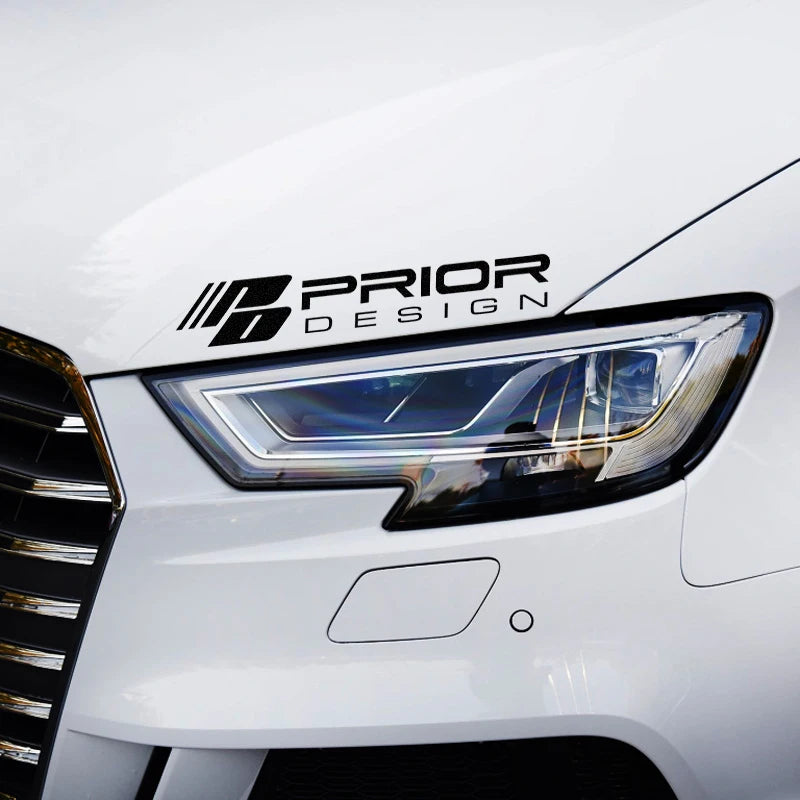 Pd Prior Design Bumper Sticker Reflective Racing Headlight