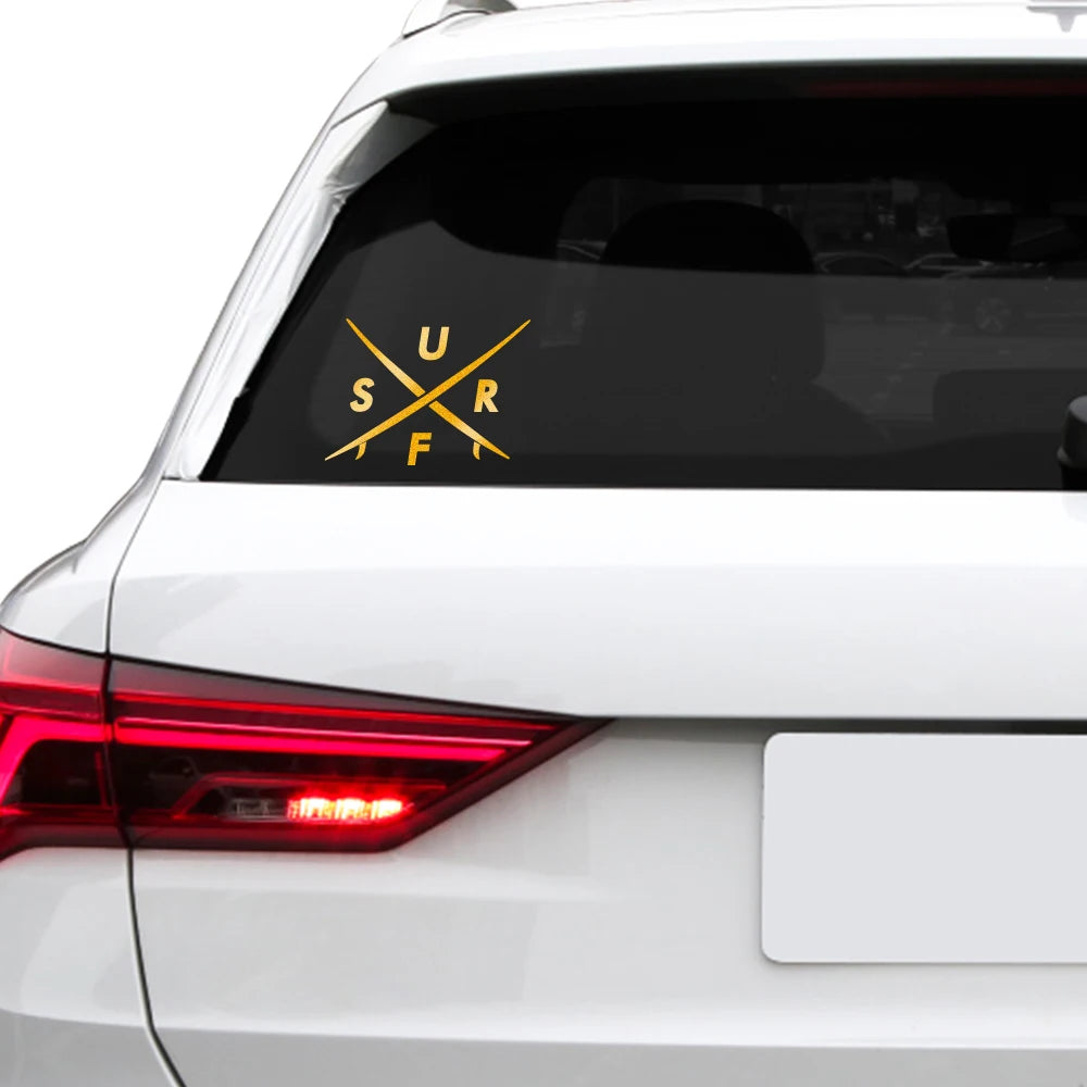 Surf Sticker Reflective Decals Waterproof Vinyl Window Bumper
