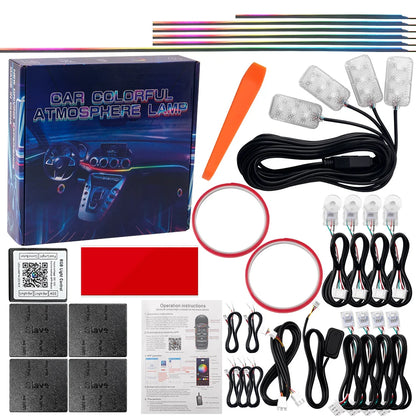 Ambient Interior Symphony RGB Colors Hidden Acrylic Strip APP
