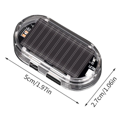 1PCS Solar Powered Fake Security Blue Red Simulated Wireless