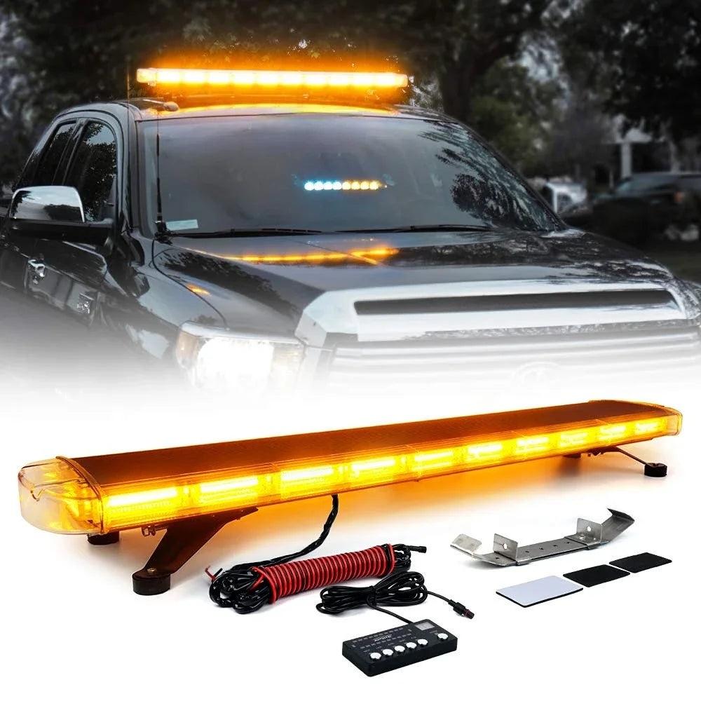 For 12V 48 Inch Rooftop Strobe Bar Trucks Pickcup Control Panel