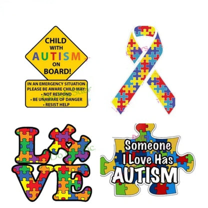 Sticker Autism Alert Responders Awareness Love Puzzle Piece