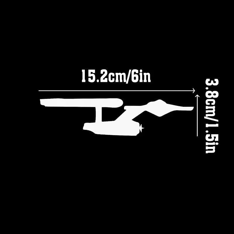 For Auto Enterprise Starship Space Ship Stickers Truck Window