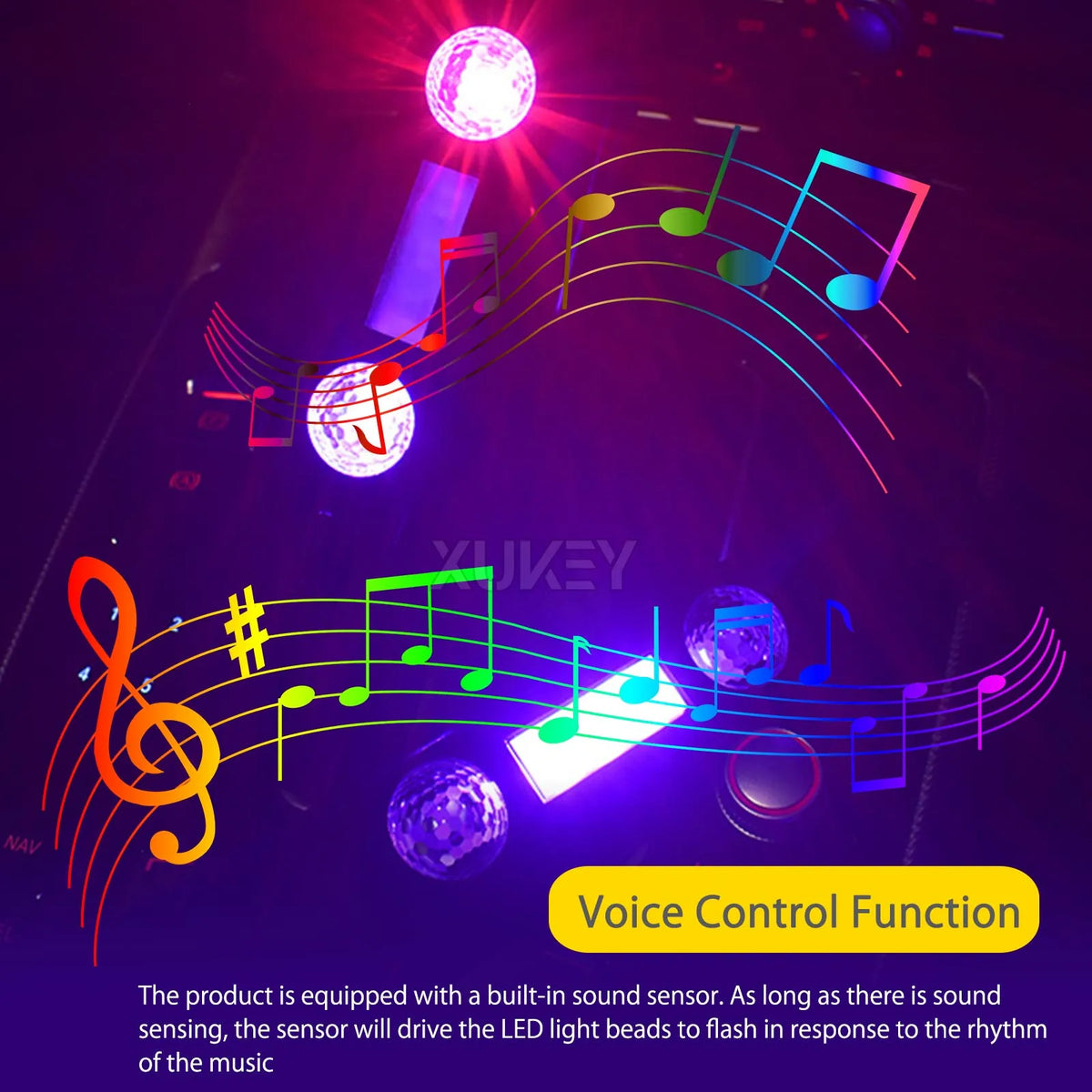 Colors Interior USB RGB Atmosphere Mood Lighting Neon Accent