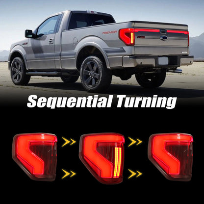 For Ford F150 F-150 2009-2014 Modified Trunk Tail Rear Taillights