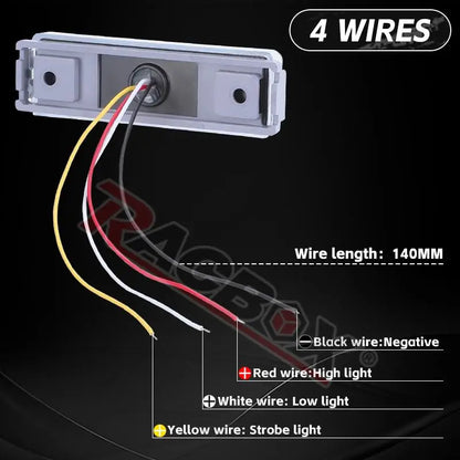 For Man Scania Volvo Renault Daf External Warning Strobe 12V 24V