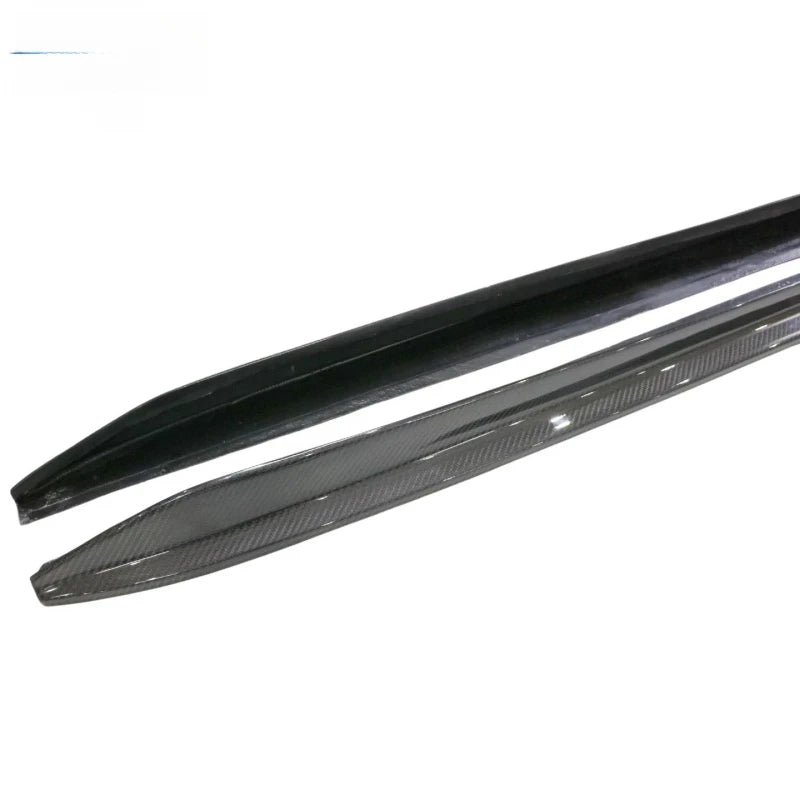 For Performance Coupe Carbon Fiber Side Skirt Bumper Lip Kit