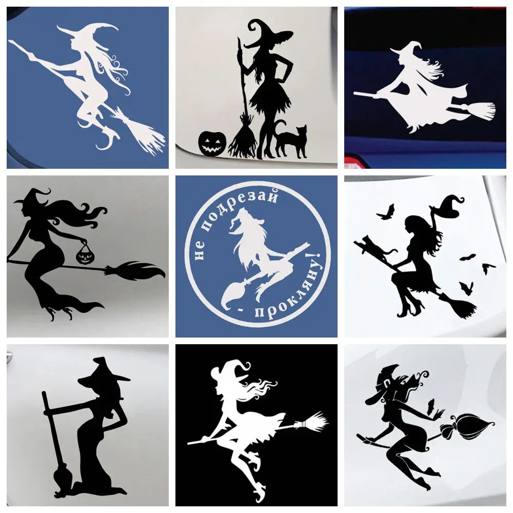 Vinyl Witch Sticker Creative On Stickers Decals Window