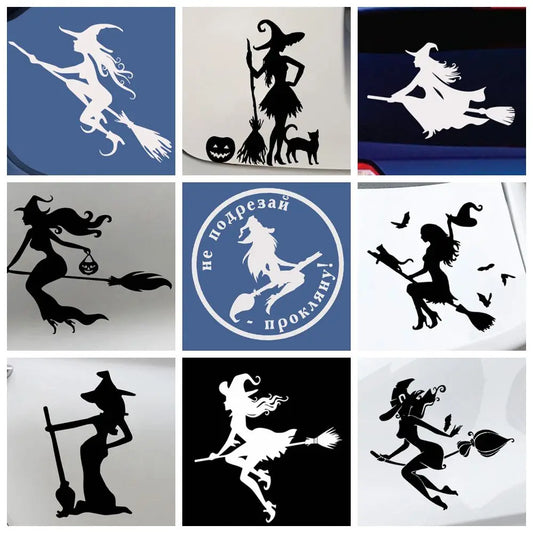 Vinyl Witch Sticker Creative On Stickers Decals Window