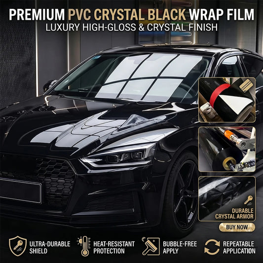 Pet Glossy Black Vinyl Wrap Film Waterproof Pvc Full