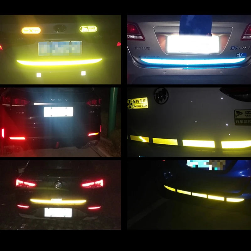 For Automobile Trunk Exterior Accessories Sticker Reflective