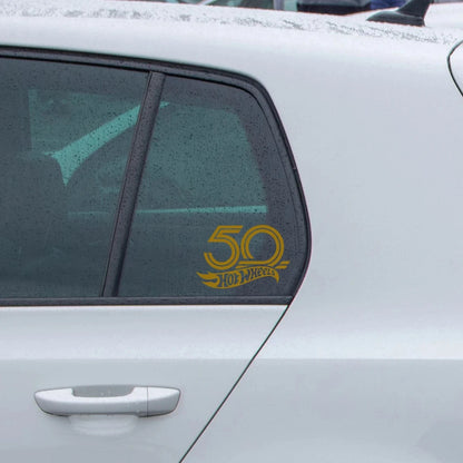 50TH Anniversary Hoe Fire Wheel Cartoon Sticker Stay Away