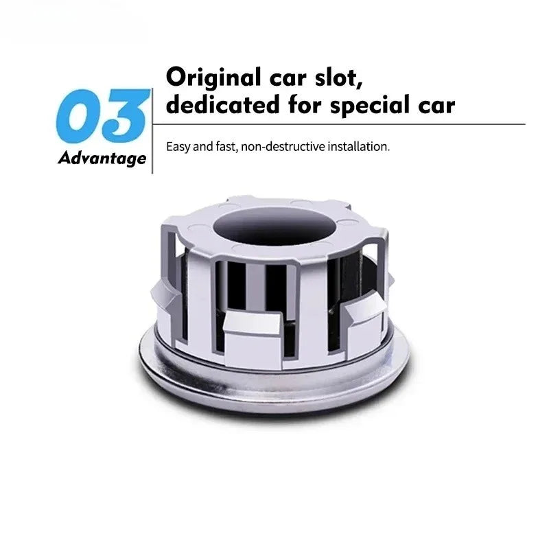 4PCS Magnetic Floating Wheel Hub Self Generating Center Cap