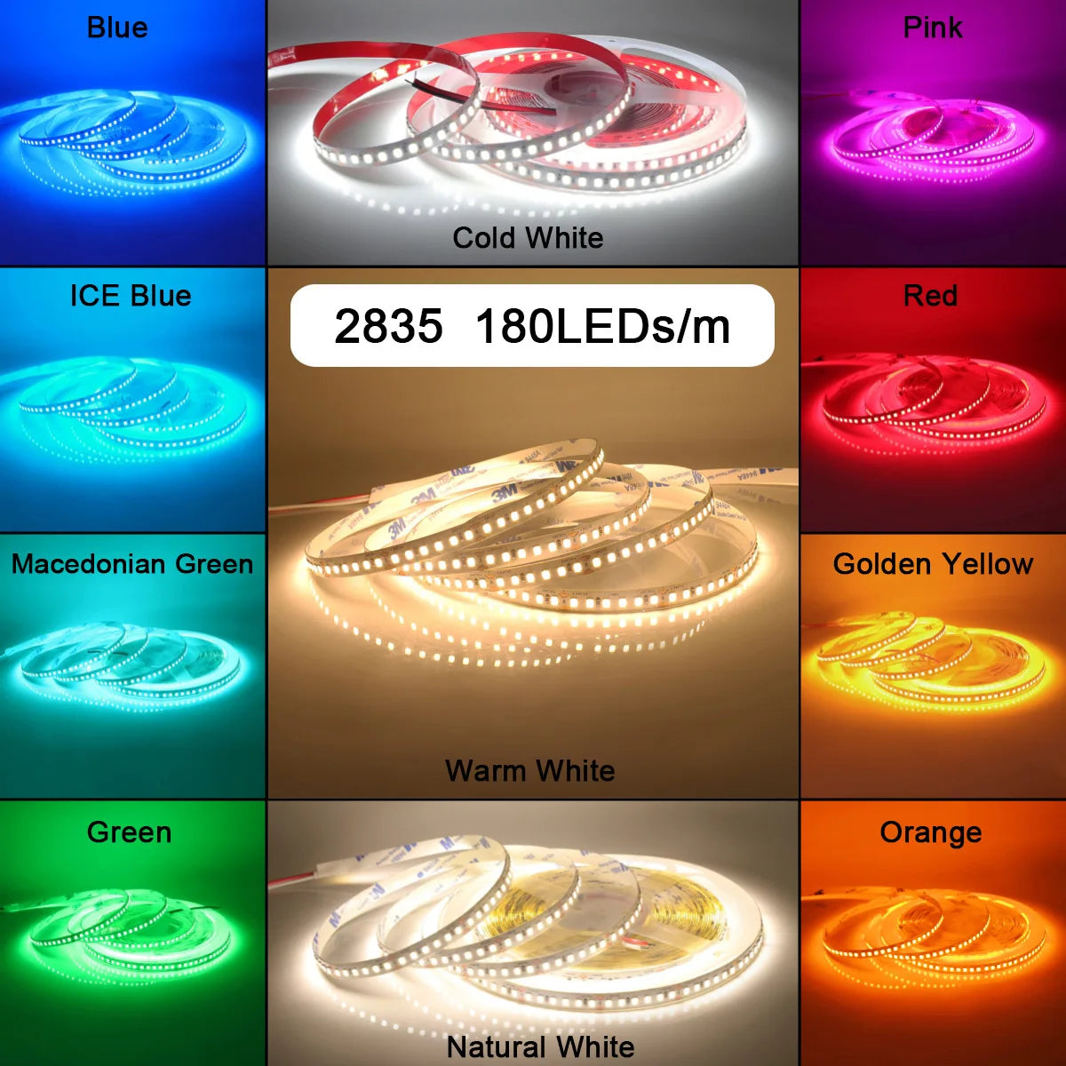 12V 24V 5M 10M 2835 Strip Flexible Tape Hight