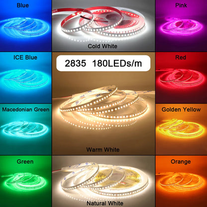 12V 24V 5M 10M 2835 Strip Flexible Tape Hight