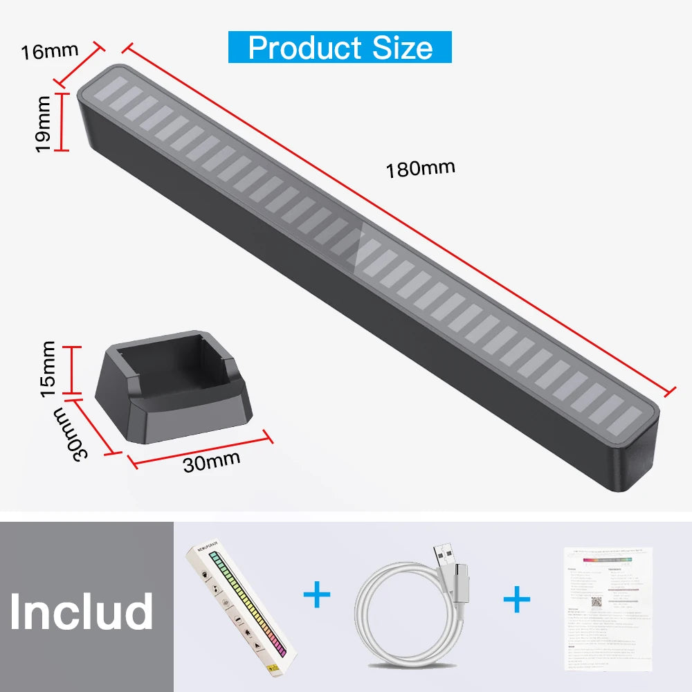 For Automobiles Family Party Sound Control Bar RGB Ambient