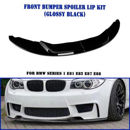 For BMW 1 Series E81 E82 Front Lower Spoiler Lip Flare Splitter