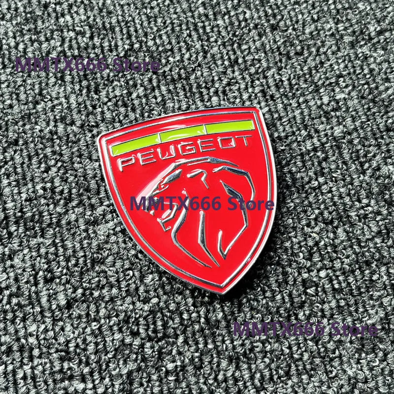 For Peugeot 207 407 408 308 3D Metal Lion Emblem Stickers Side
