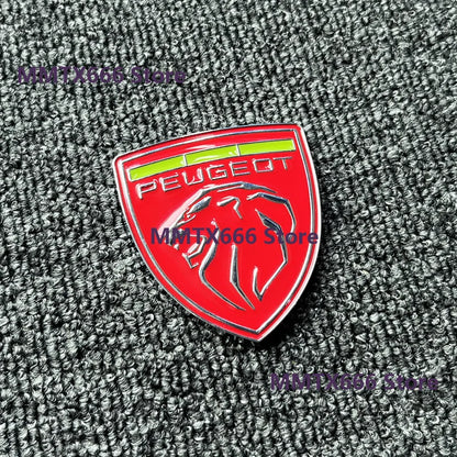 For Peugeot 207 407 408 308 3D Metal Lion Emblem Stickers Side