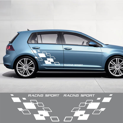 For Volkswagen-POLO Golf Cc GTI-R LINE-R Racing Lattices Sticker