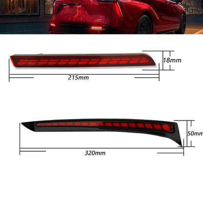 For Toyota Sienna Tail Rear Fog Ijdm Rear Side Pillar Tail Brake