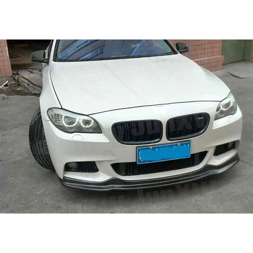 For BMW 5 Series F10 M Real Carbon Fiber Front Bumper Lip Chin