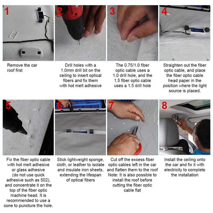 Rgbw 1+1 Split Machine Roof Star APP Control Fiber
