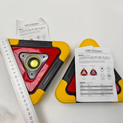 For Universal Emergency Warning Triangle Solar Power USB