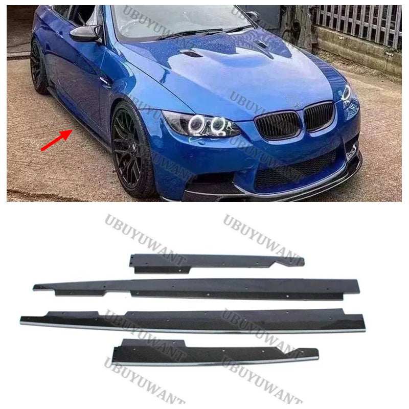 For BMW E90 E92 E93 M3 4-door 2005-2013 ABS Side Skirt Splitters