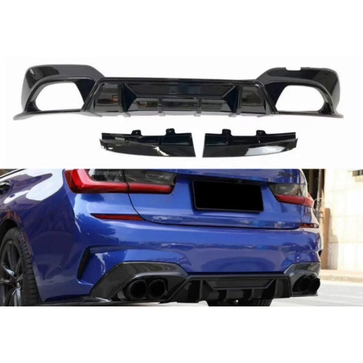 For BMW 3 Series G20 G28 Lci 2020-2022 Rear Bumper Spoiler Lip